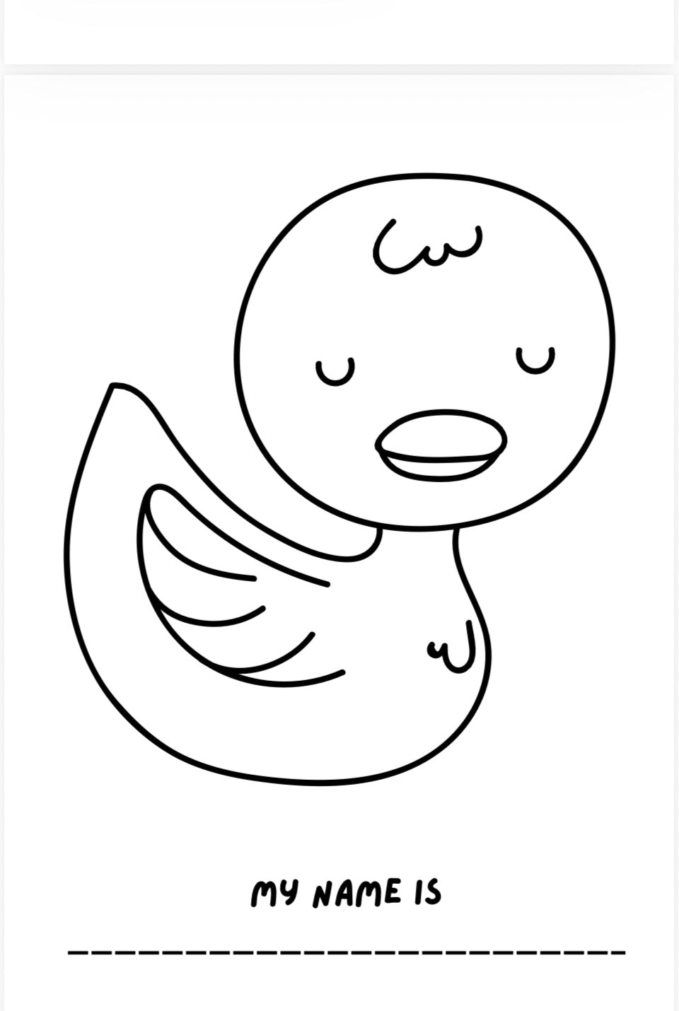 Fluffy Friends Kids Colouring Book – Printable PDF Download
