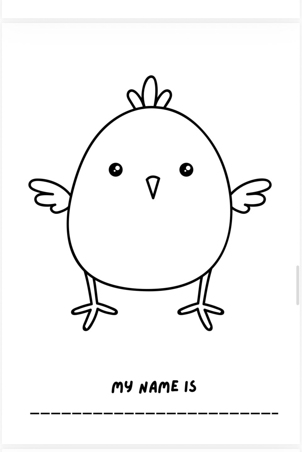 Fluffy Friends Kids Colouring Book – Printable PDF Download