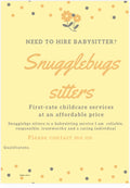 Printable Babysitting Flyer –  PDF Template