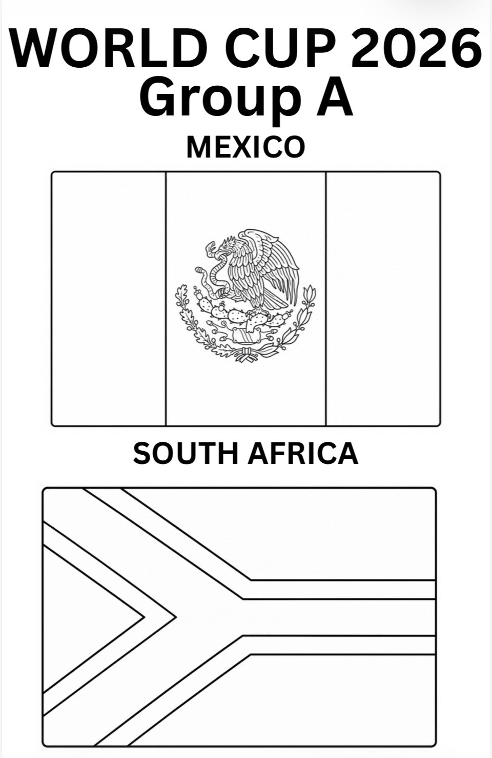 Printable World Cup 2026 Country Flags – Instant Digital Download