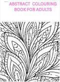 Abstract coloring book page for adults with intricate design.