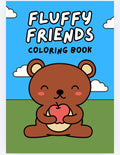 Fluffy Friends Kids Colouring Book – Printable PDF Download