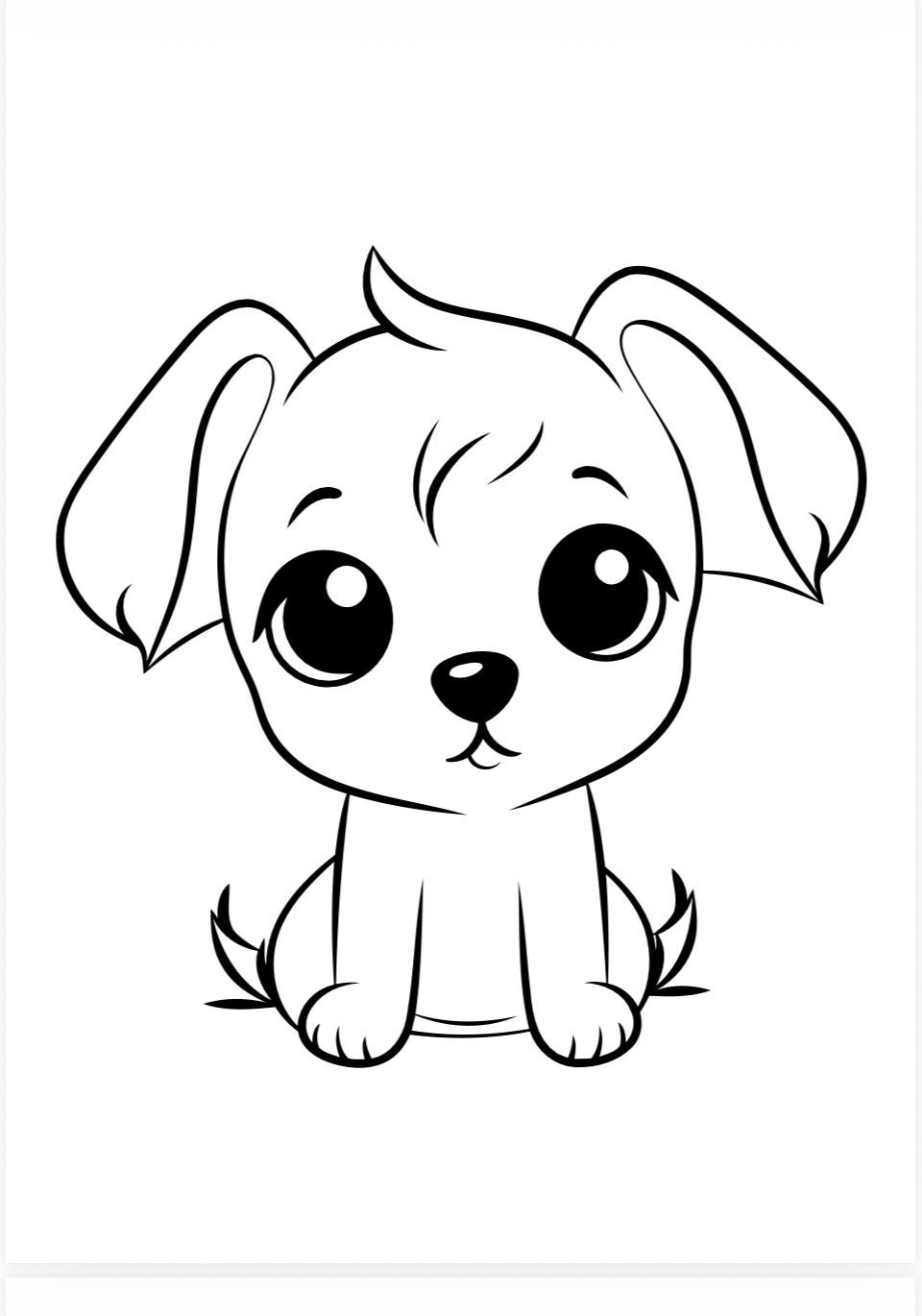 Cute Dog Colouring Pages – Printable PDF Download