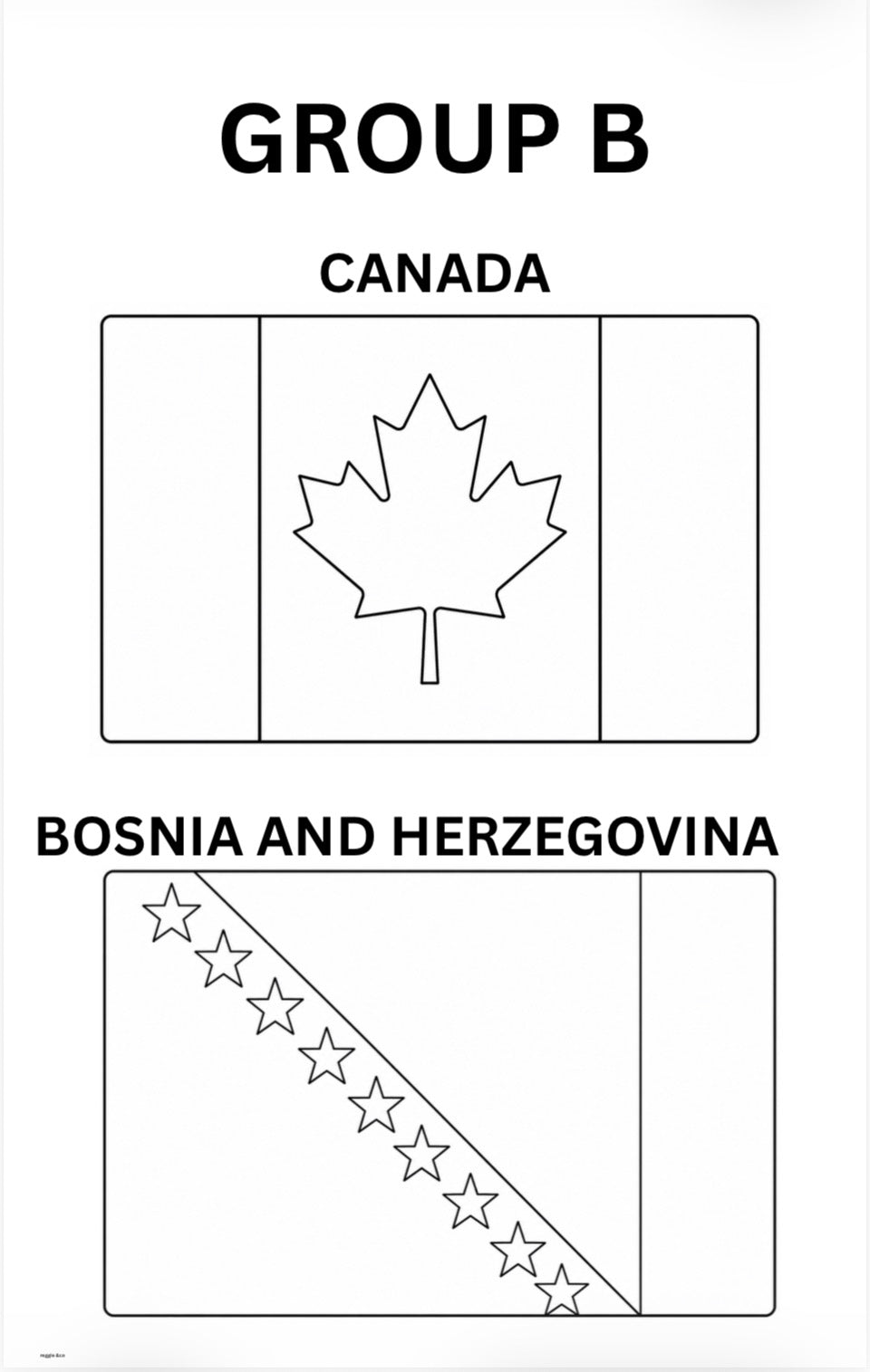 Printable World Cup 2026 Country Flags – Instant Digital Download