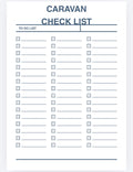 Caravan Trip Checklist | Printable PDF Instant Download