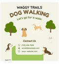Dog Walking Business Advertising Poster | Printable PDF