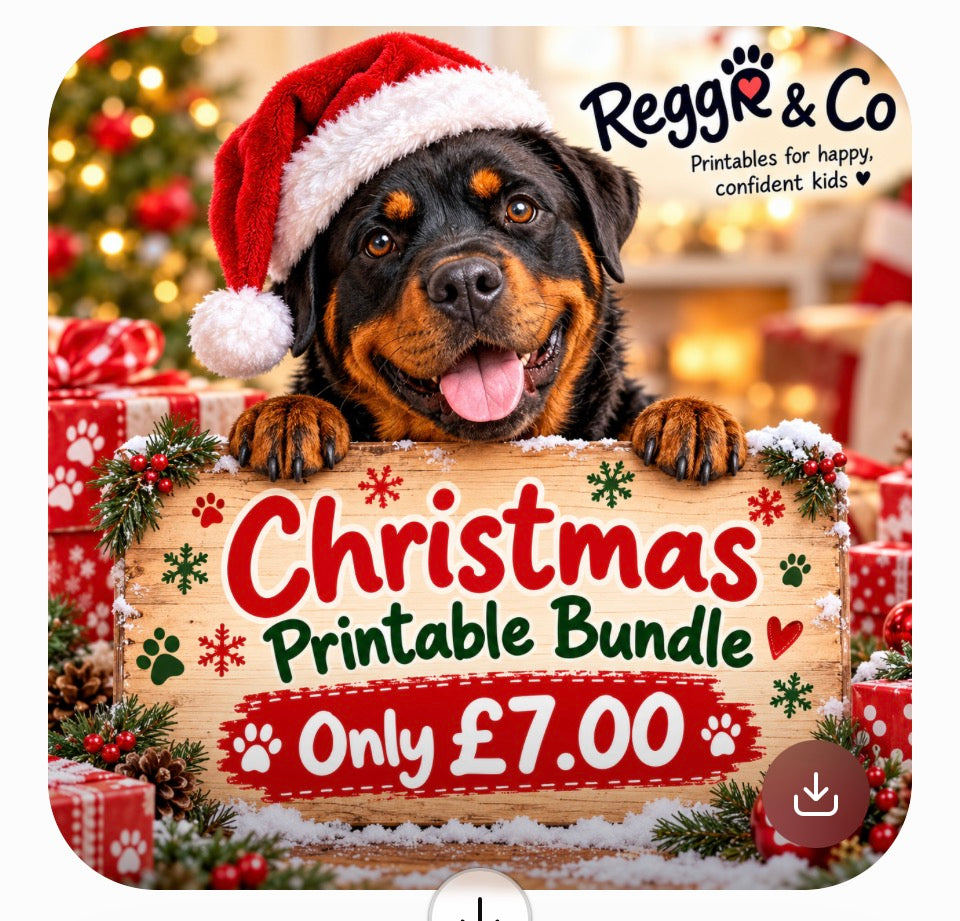 Christmas Printable Bundle – 12 Festive Activities & Decorations