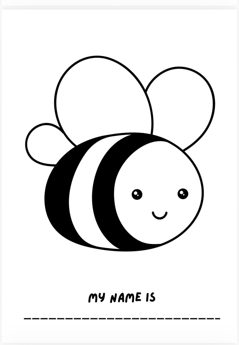 Fluffy Friends Kids Colouring Book – Printable PDF Download
