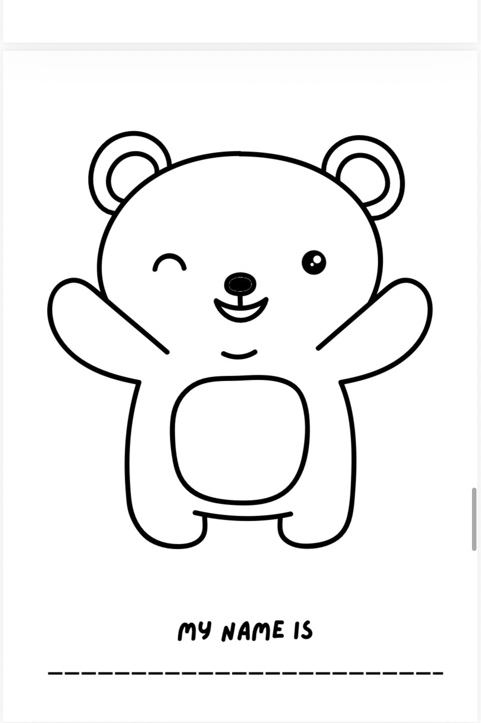 Fluffy Friends Kids Colouring Book – Printable PDF Download