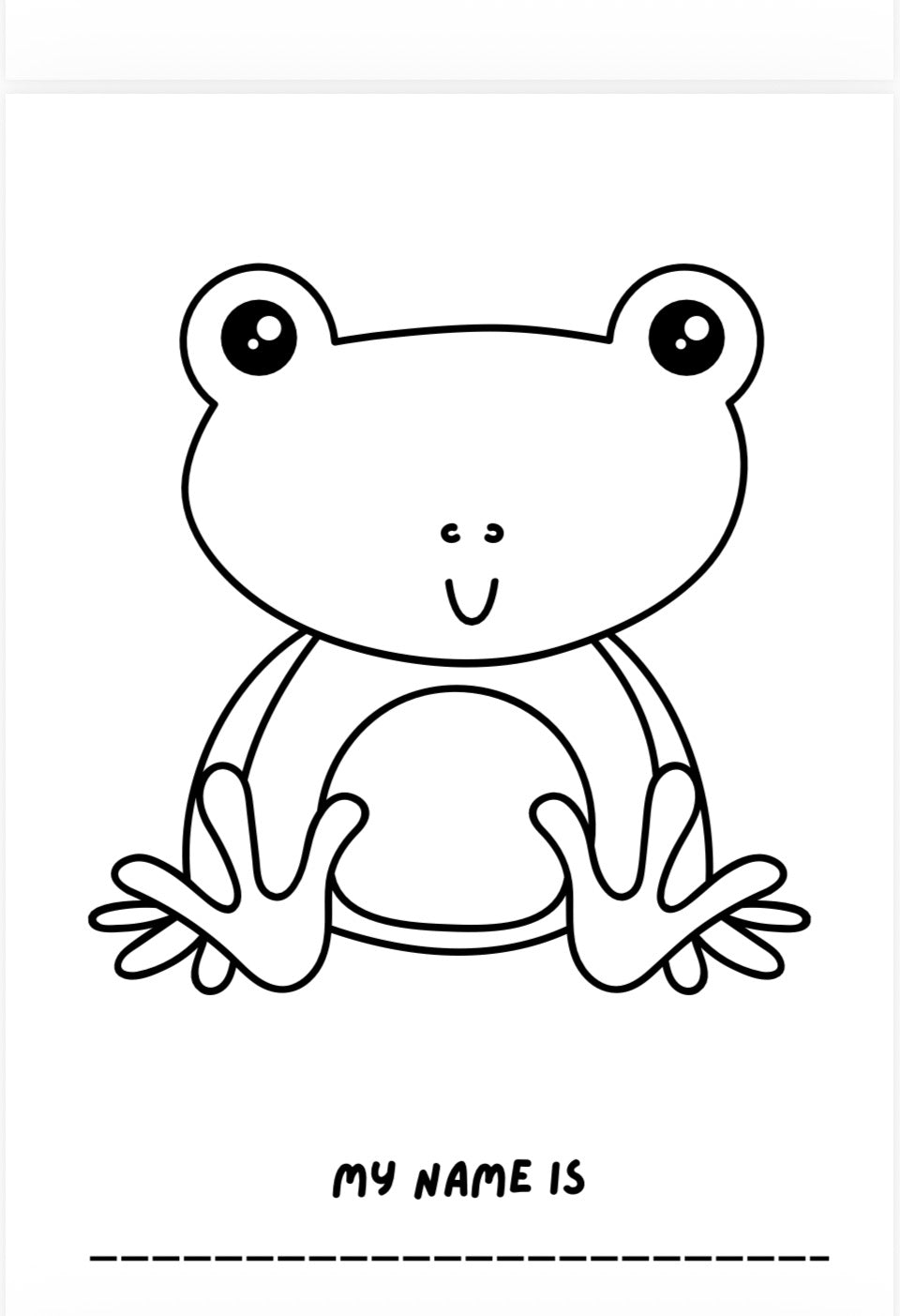 Fluffy Friends Kids Colouring Book – Printable PDF Download