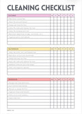 Weekly Cleaning Schedule Printable | PDF Home Cleaning Planner