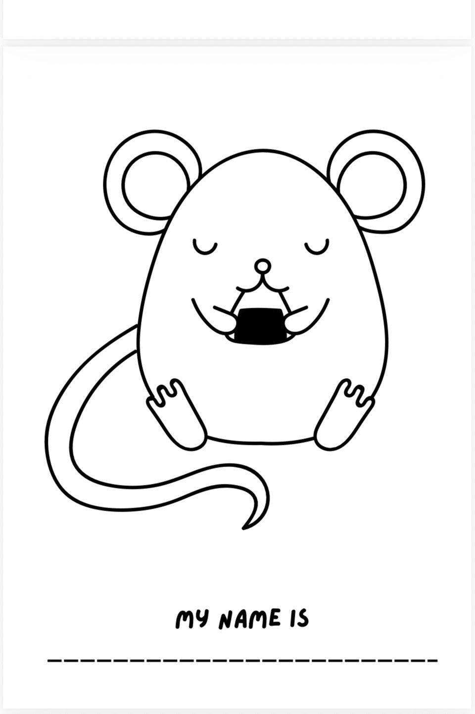 Fluffy Friends Kids Colouring Book – Printable PDF Download