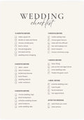 Wedding Planning Checklist | Printable PDF | Complete Wedding Organiser