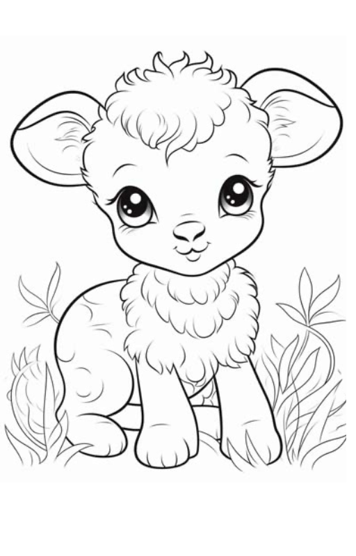 Cute Animals Colouring Book – Printable PDF Download