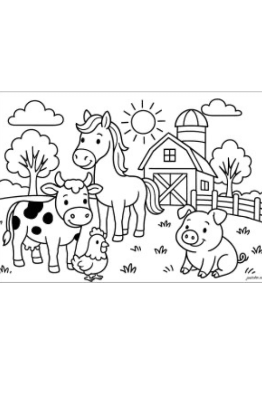 Cute Animals Colouring Book – Printable PDF Download