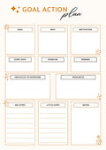 Goal Action Planner – Printable PDF Download