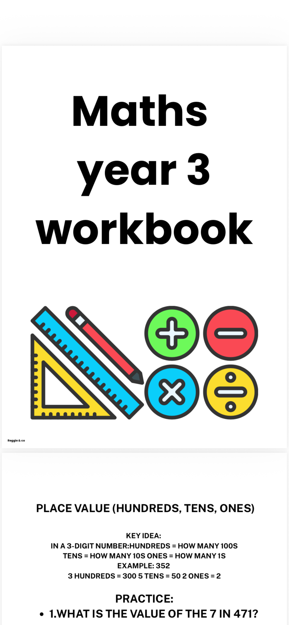 Classroom Licence — Year 3 Maths Workbook