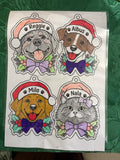 Christmas tree decorations Reggie, Albus, Milo and Nala £1.00 Christmas range