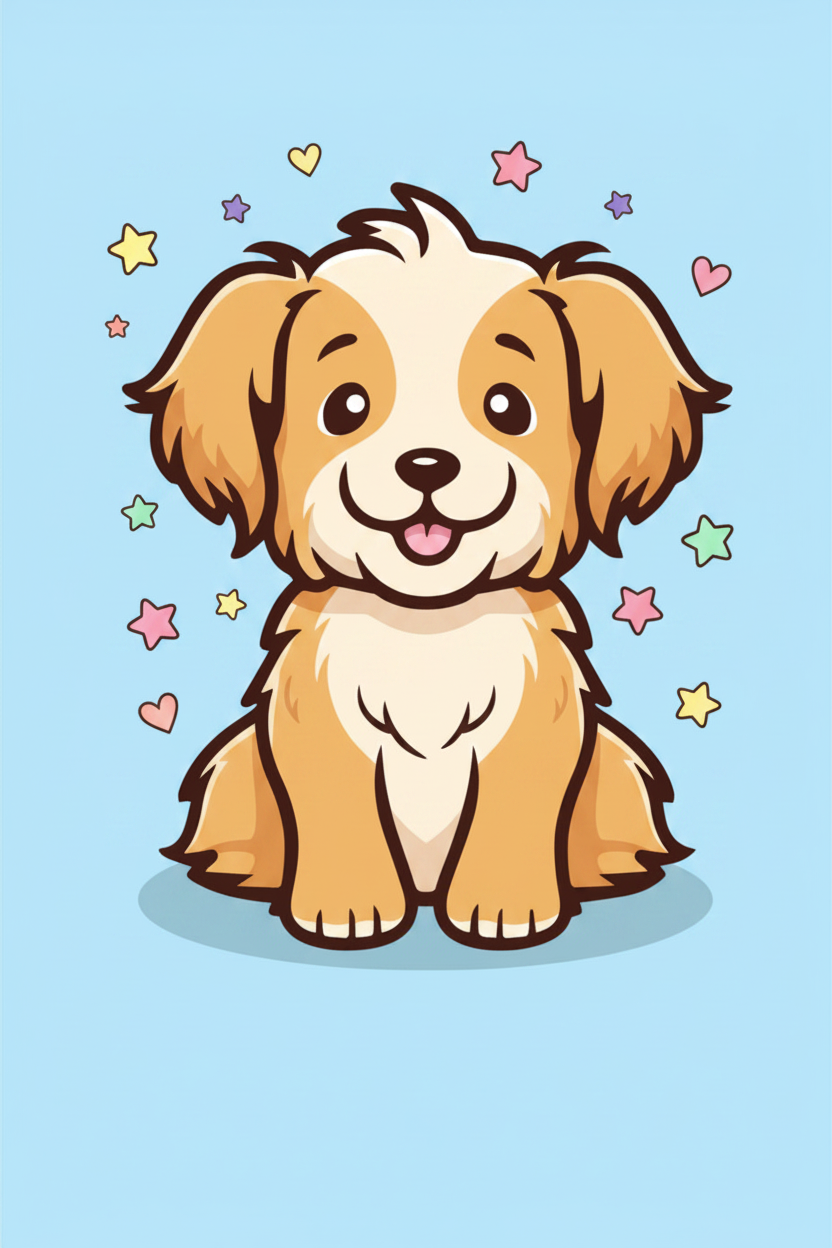 Coloured Fluffy Puppy Page