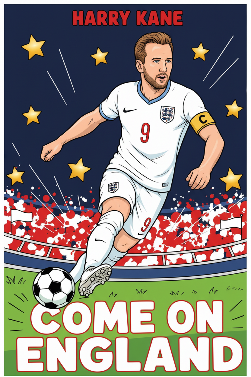 Coloured Harry Kane Page