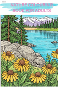 Coloured Nature Colouring Book Cover