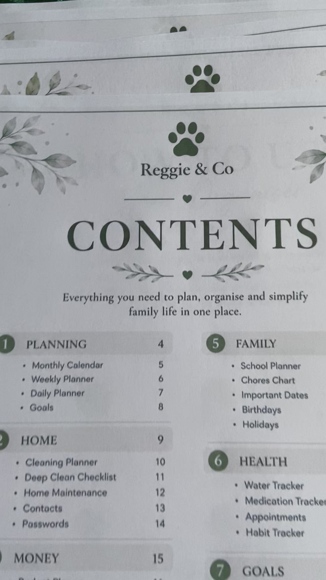 The Only Planner Your Family Will Ever Need | The Ultimate Family Home Organiser Bundle — PDF  Instant Download